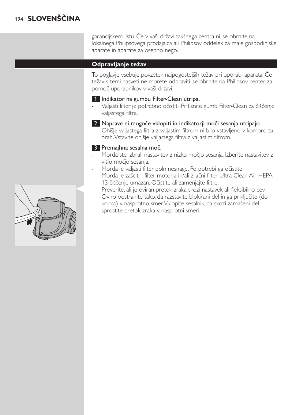 Philips FC9222 User Manual | Page 194 / 250