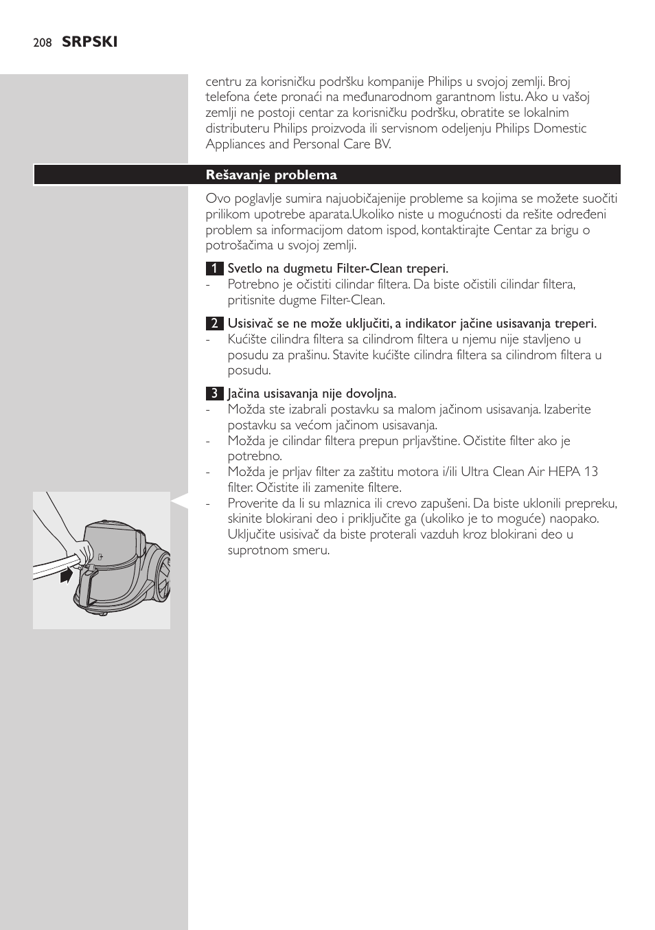 Philips FC9222 User Manual | Page 208 / 250