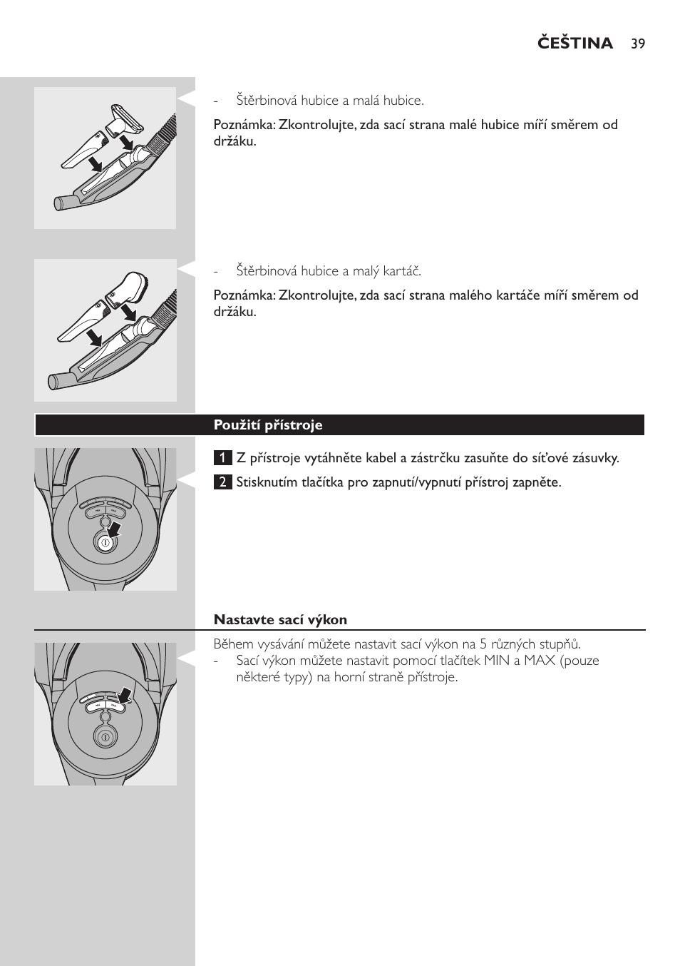 Philips FC9222 User Manual | Page 39 / 250