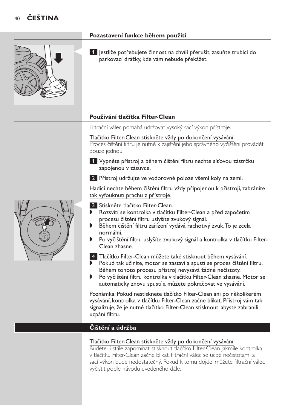 Philips FC9222 User Manual | Page 40 / 250