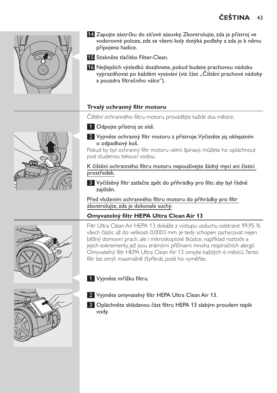 Philips FC9222 User Manual | Page 43 / 250