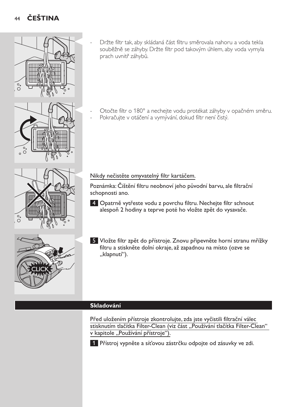 Philips FC9222 User Manual | Page 44 / 250