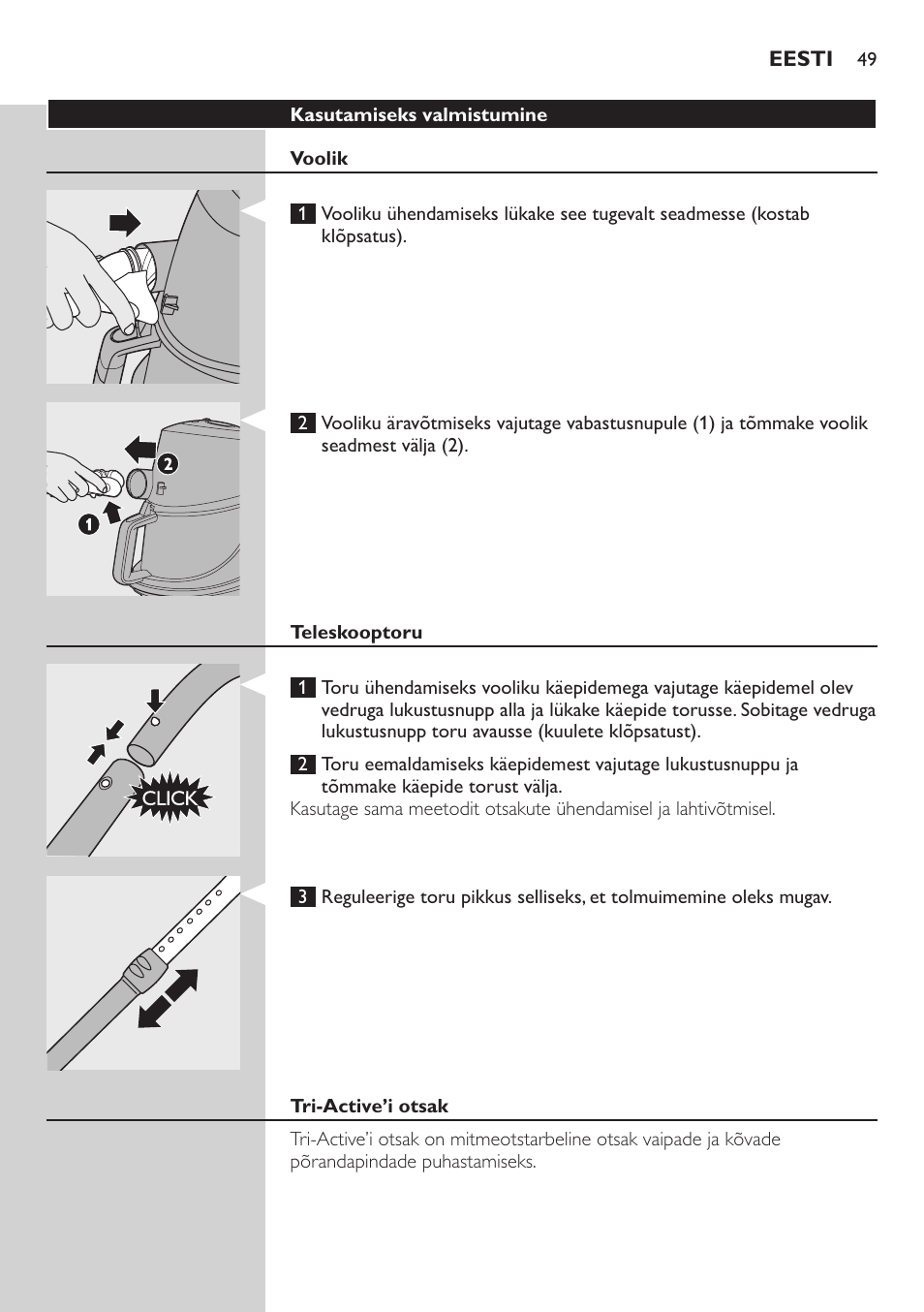 Philips FC9222 User Manual | Page 49 / 250