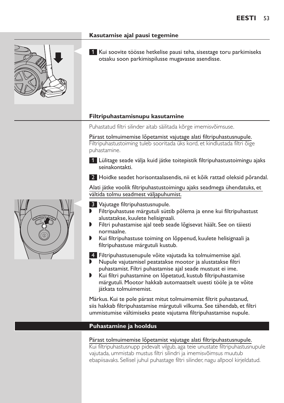 Philips FC9222 User Manual | Page 53 / 250