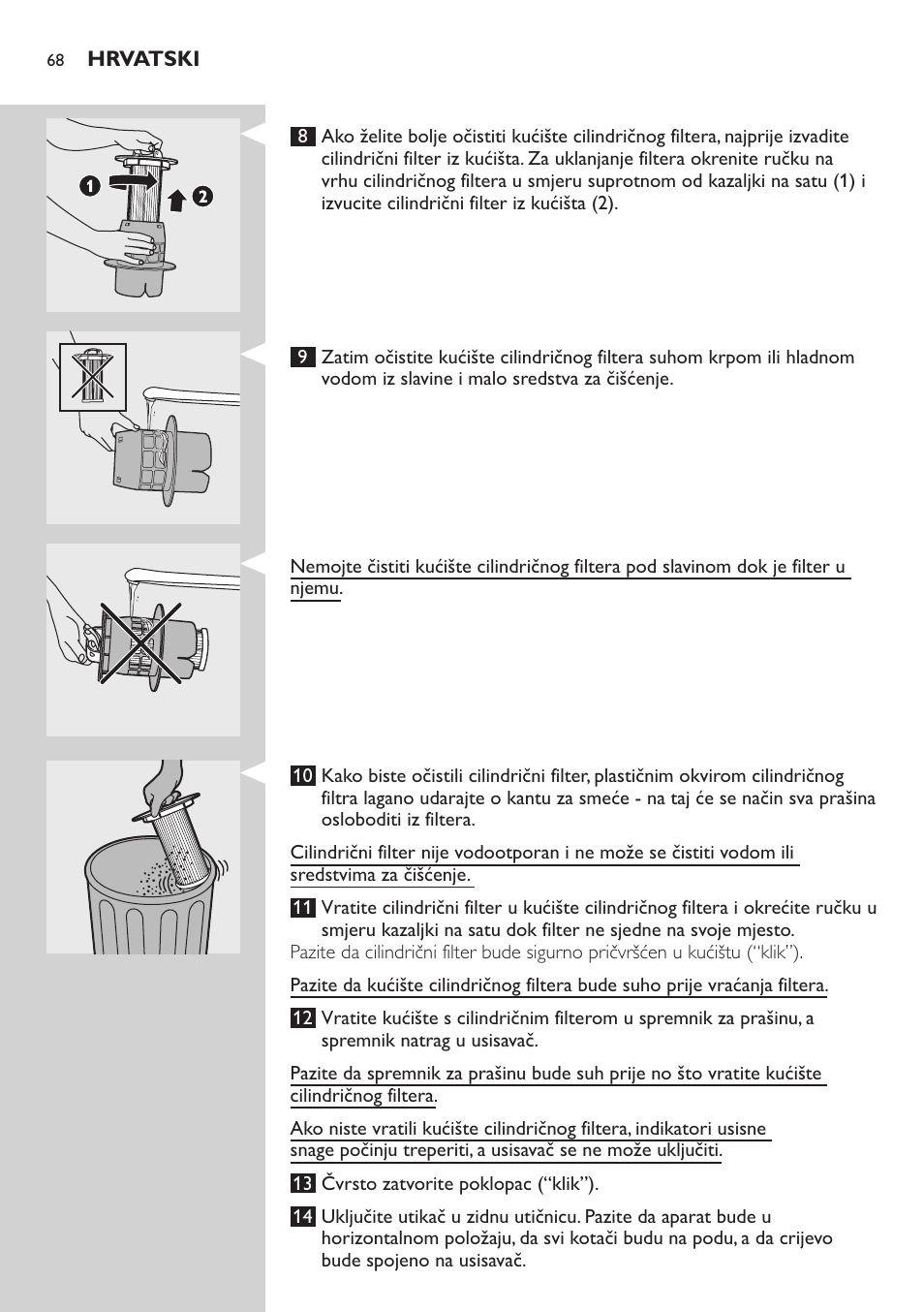 Philips FC9222 User Manual | Page 68 / 250