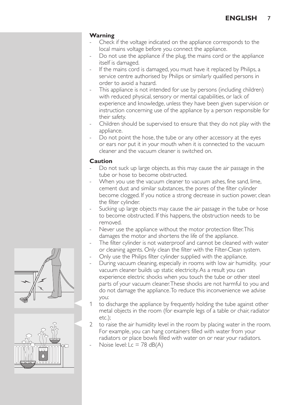 Philips FC9222 User Manual | Page 7 / 250