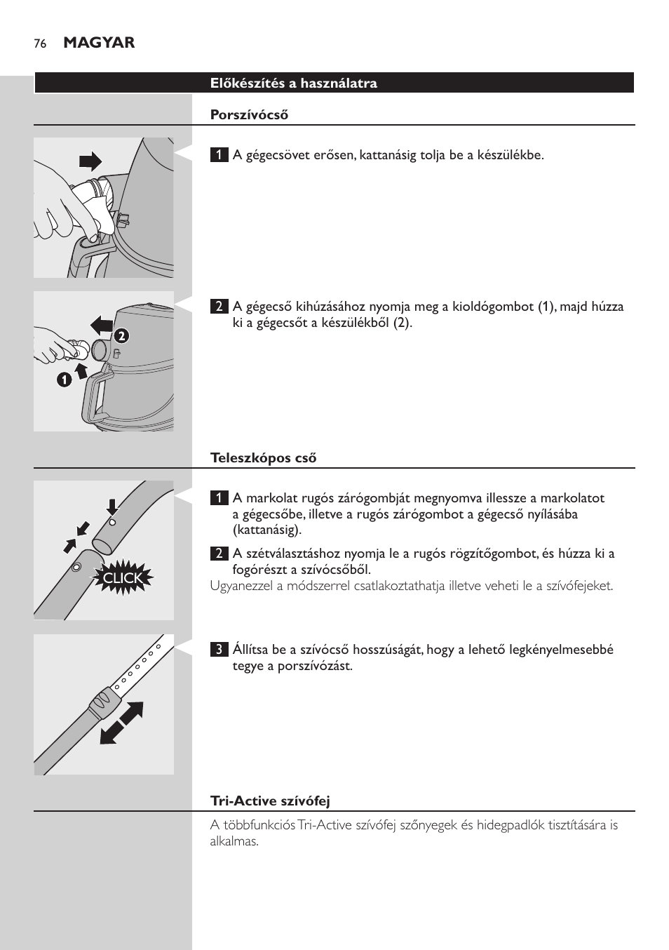 Philips FC9222 User Manual | Page 76 / 250