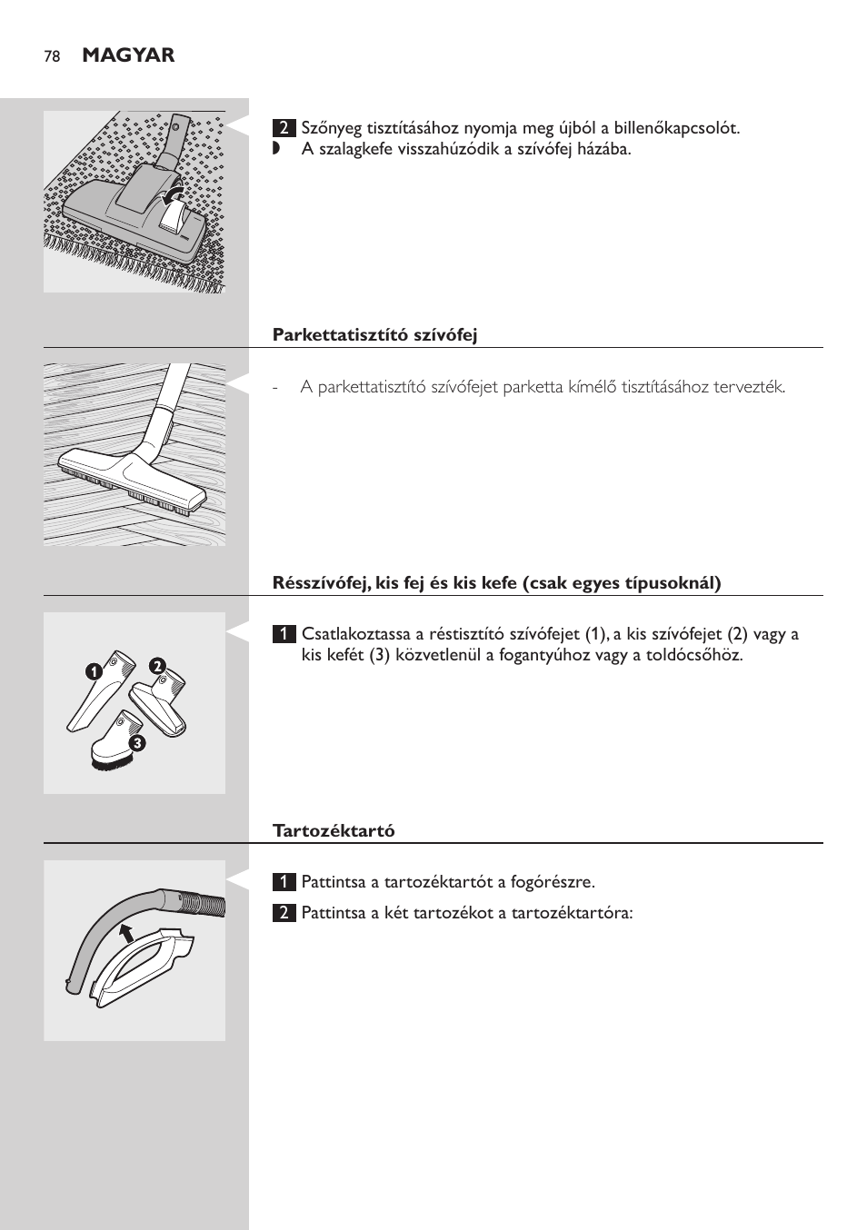 Philips FC9222 User Manual | Page 78 / 250