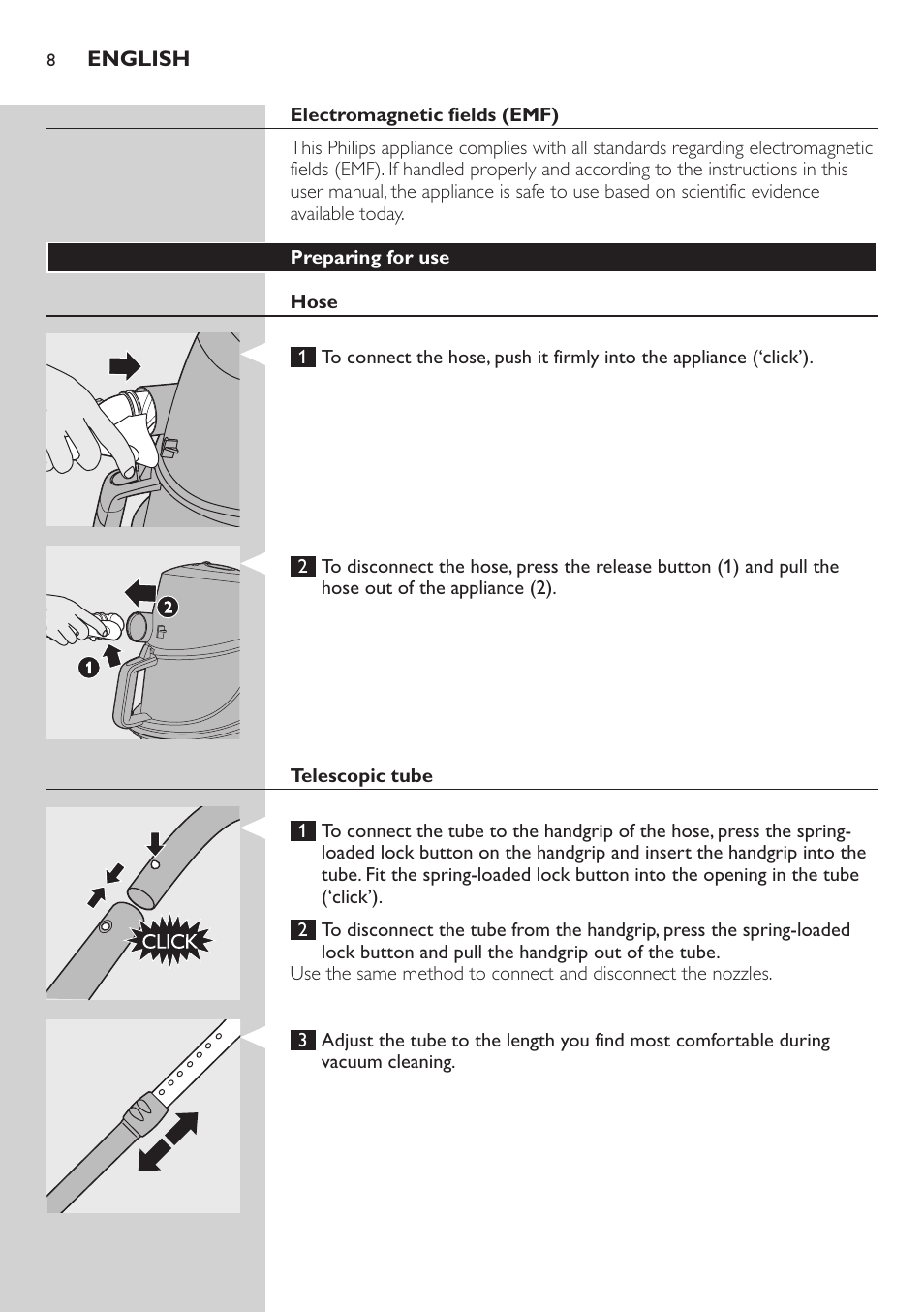 Philips FC9222 User Manual | Page 8 / 250
