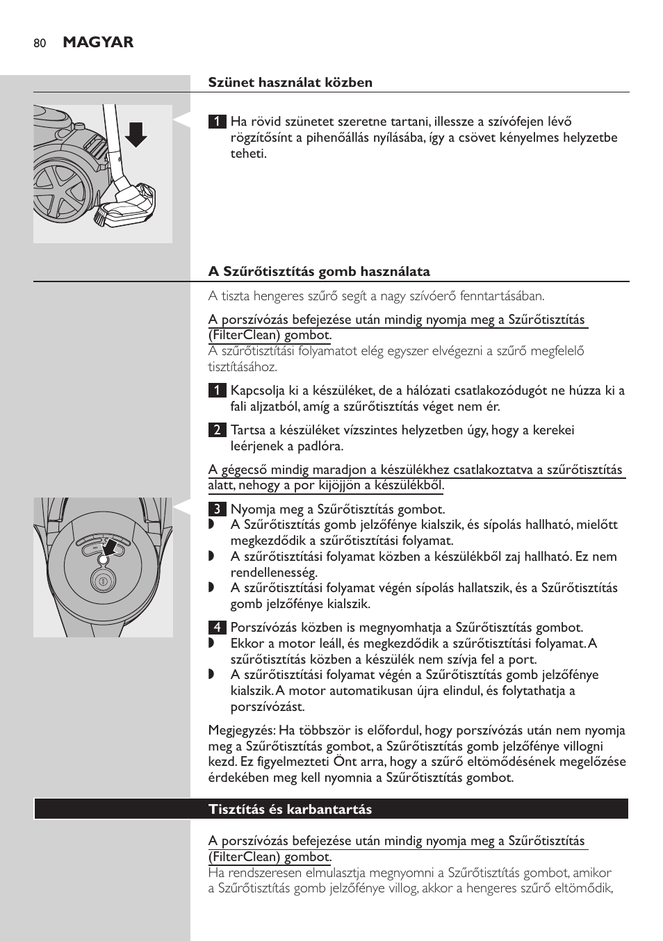 Philips FC9222 User Manual | Page 80 / 250