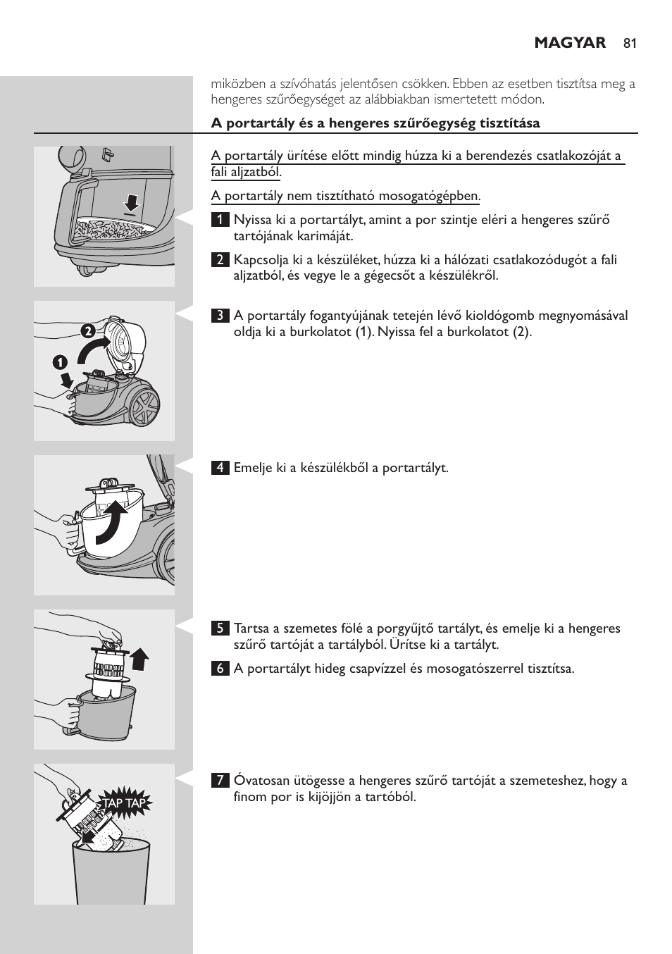 Philips FC9222 User Manual | Page 81 / 250