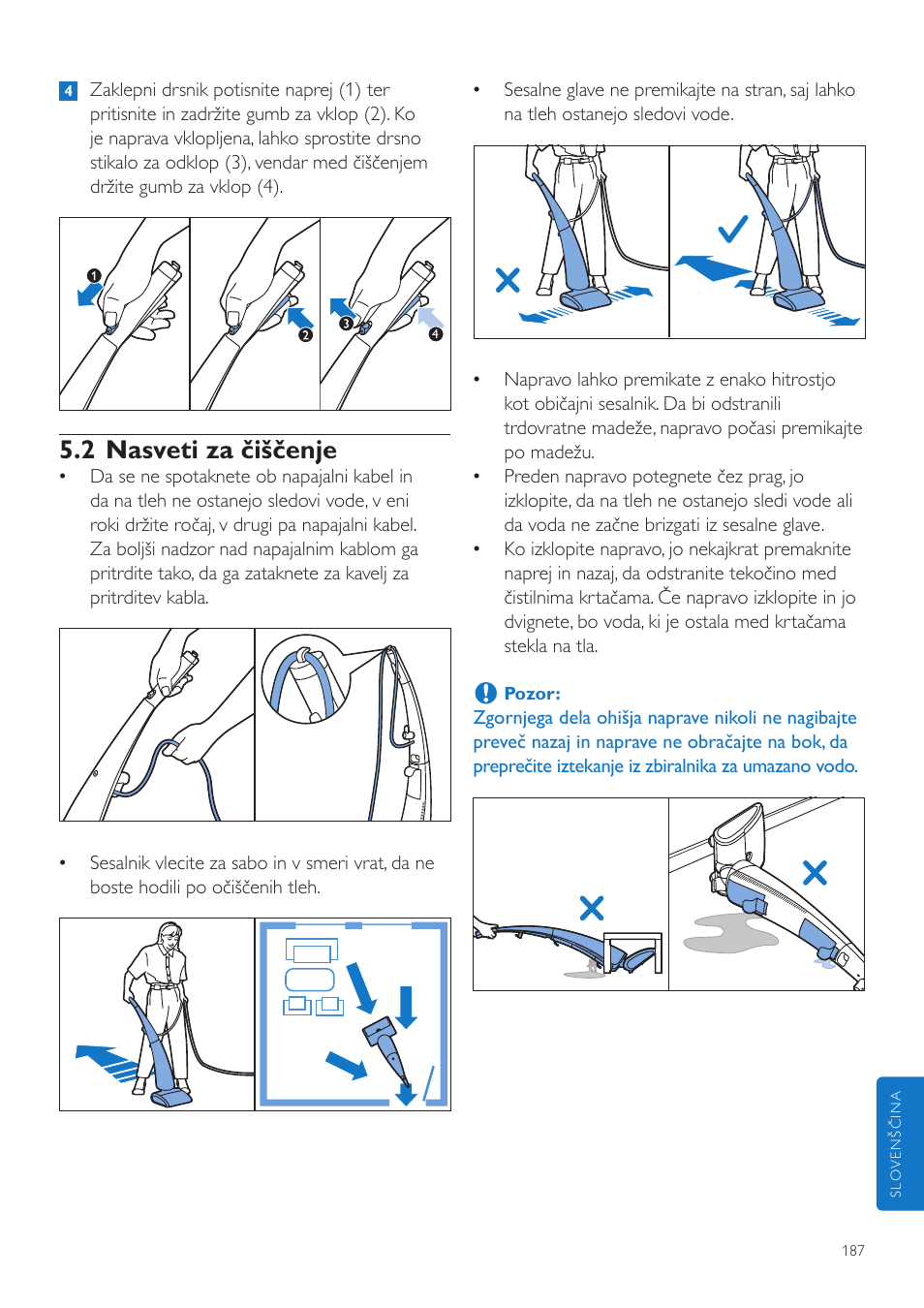 2 nasveti za čiščenje | Philips FC7070 User Manual | Page 187 / 230
