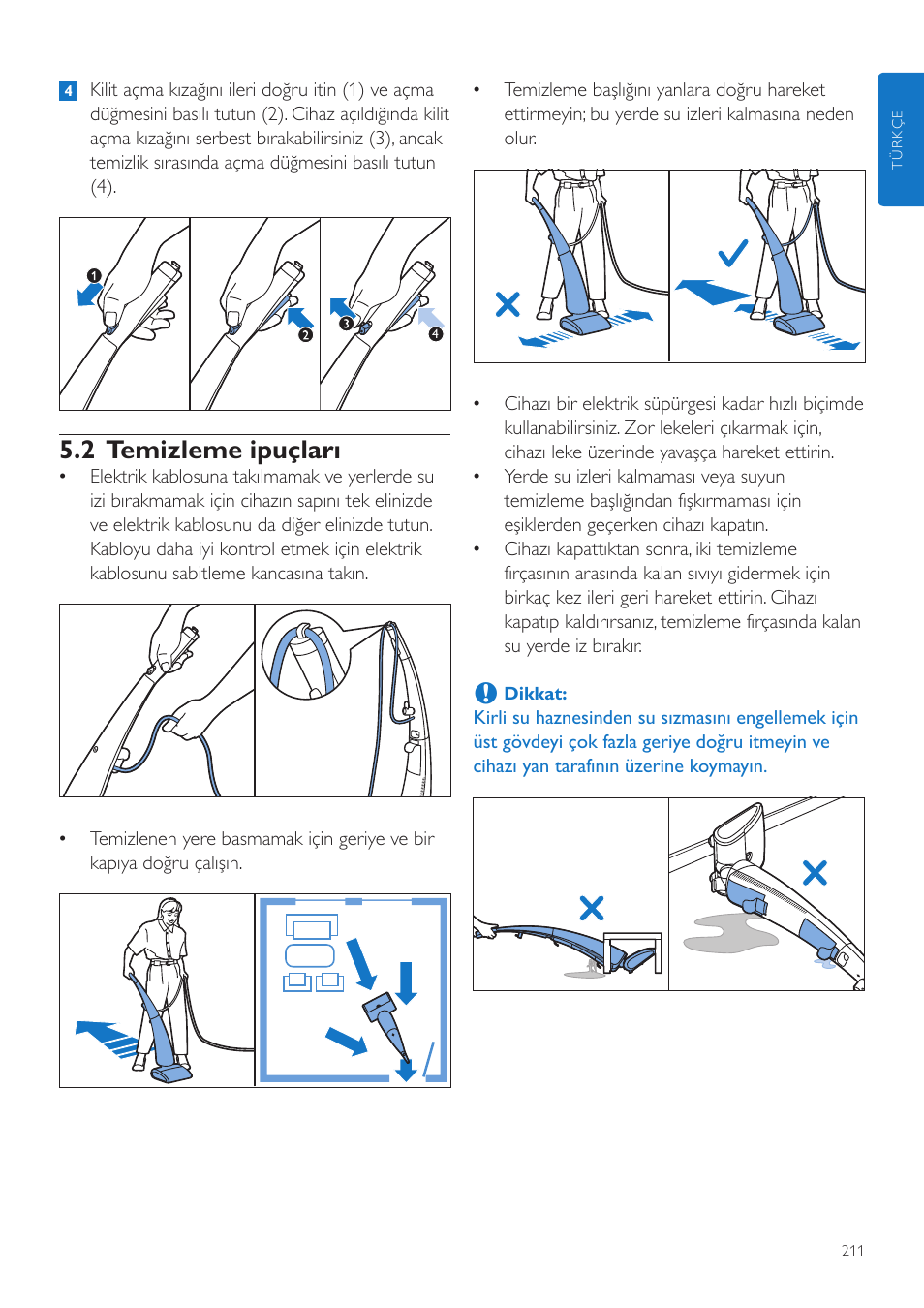 2 temizleme ipuçları | Philips FC7070 User Manual | Page 211 / 230
