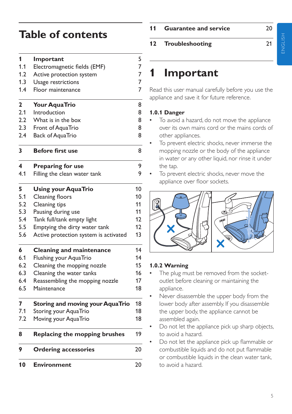 Philips FC7070 User Manual | Page 5 / 230