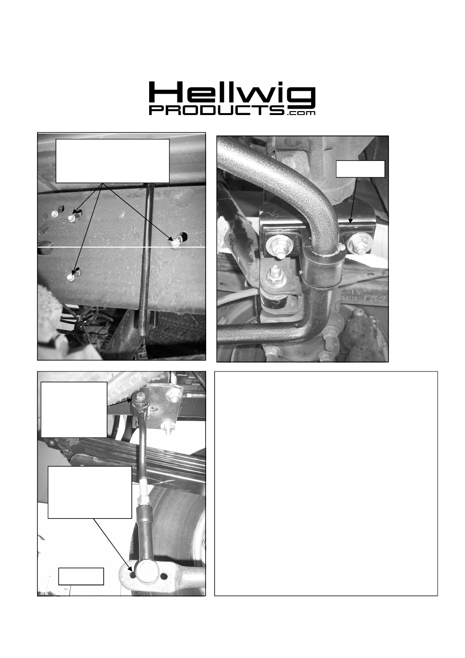 Hellwig Sway Bar 7698 User Manual | Page 2 / 3