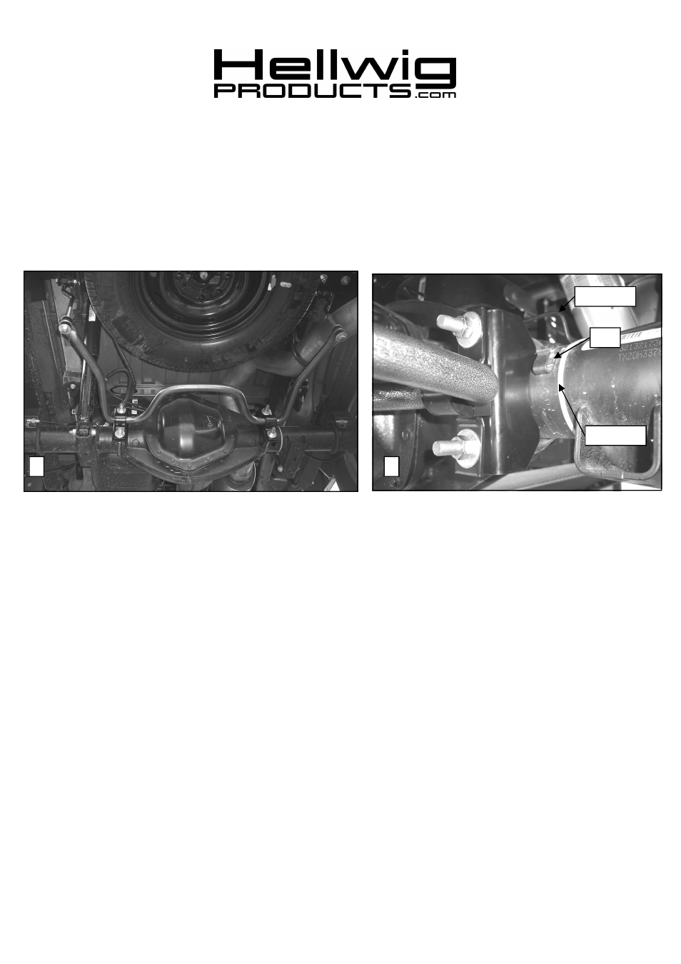Hellwig Sway Bar 7703 User Manual | 2 pages