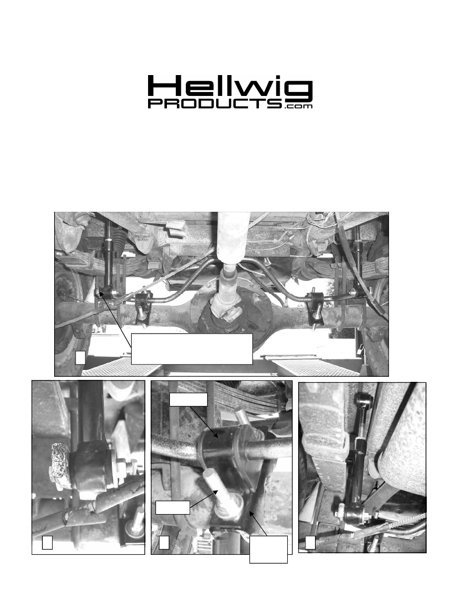 Hellwig Sway Bar 7869 User Manual | 4 pages