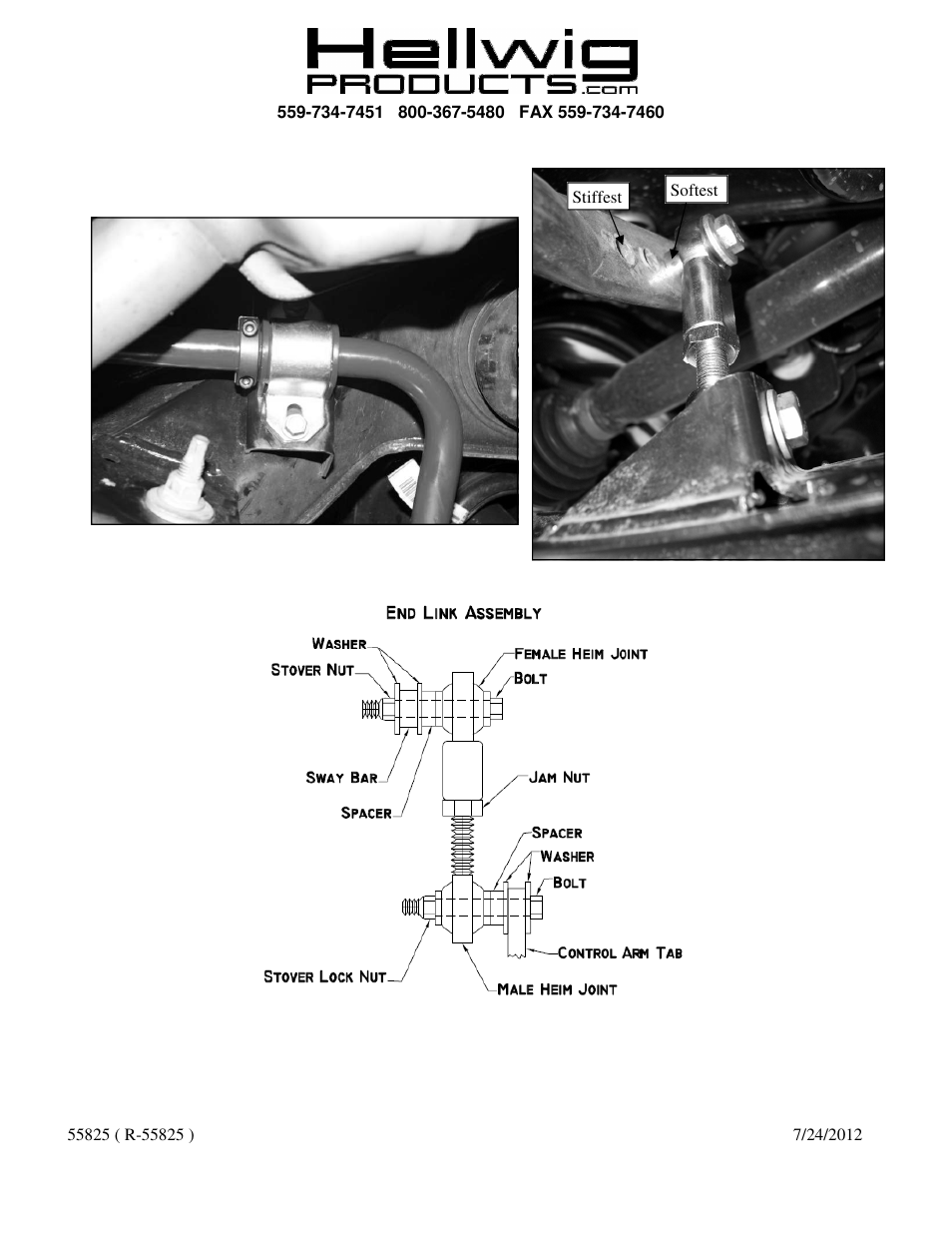 Hellwig Sway Bar 55825 User Manual | Page 2 / 2