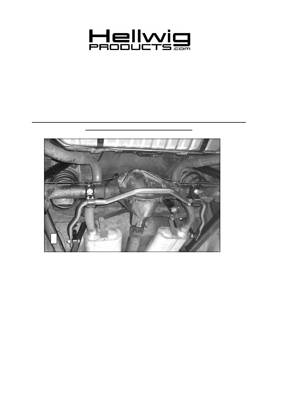 Hellwig Sway Bar 55868 User Manual | 5 pages