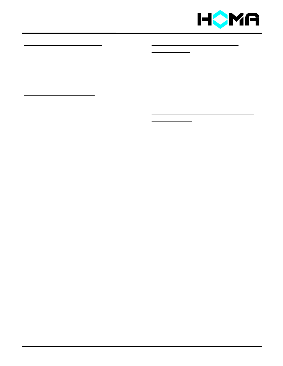 A series, General instructions, Safety precautions | Equipment inventory and inspection, Transportation and storage procedure | HOMA A Series User Manual | Page 2 / 17