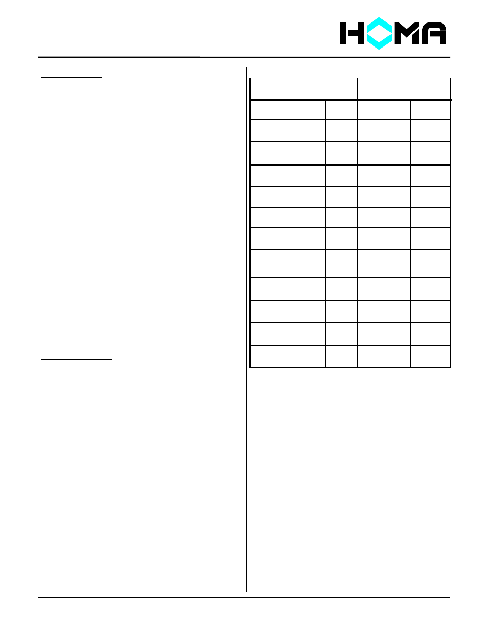 A series | HOMA A Series User Manual | Page 6 / 17