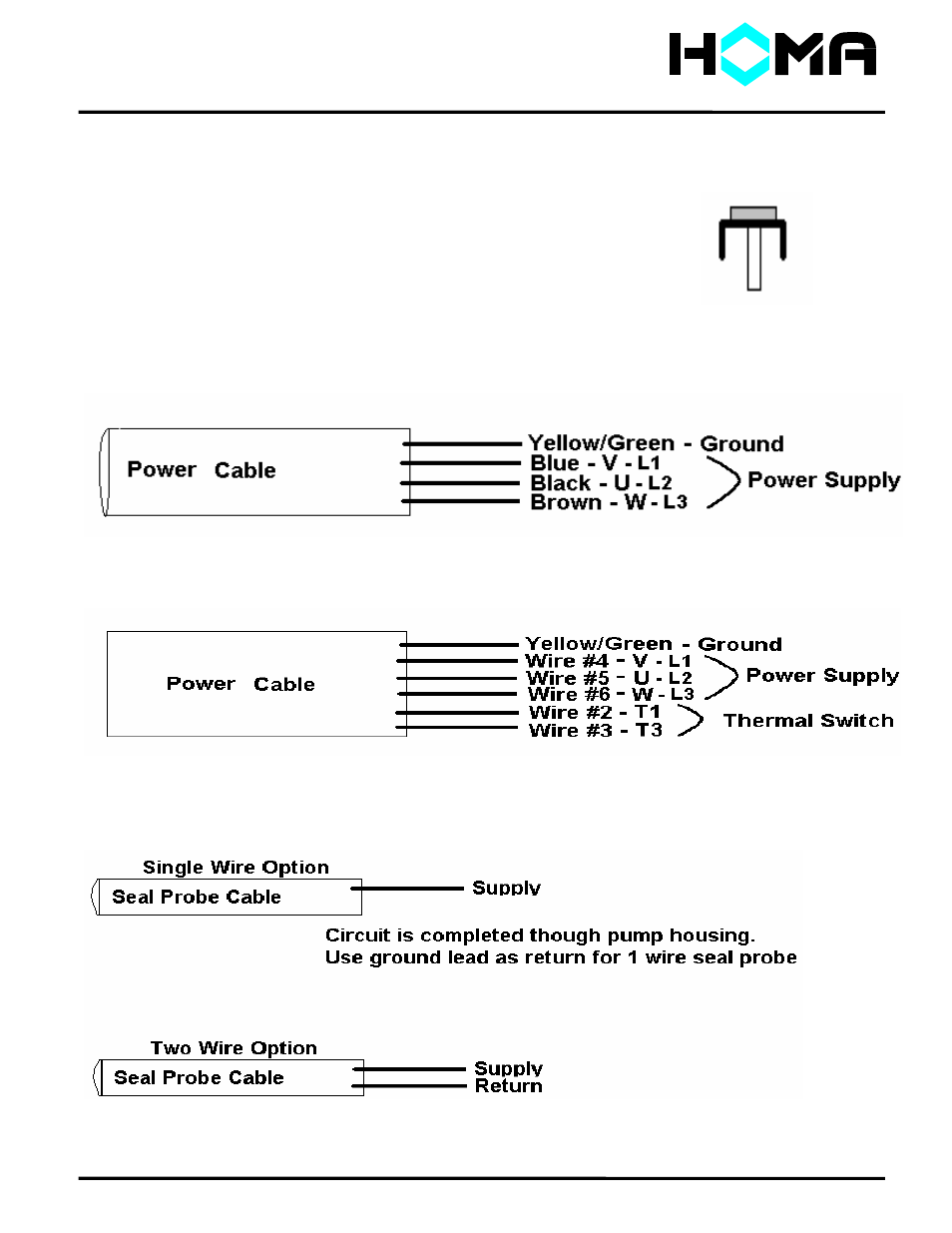 Ch series, Ch series 3 phase connection diagram | HOMA CH_H Series User Manual | Page 9 / 11