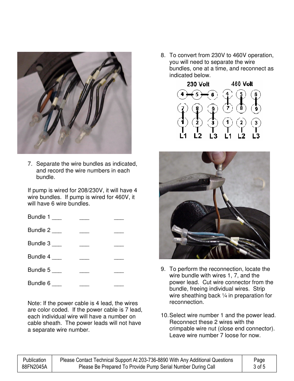 HOMA TP GRP T Motor Voltage Change User Manual | Page 3 / 5