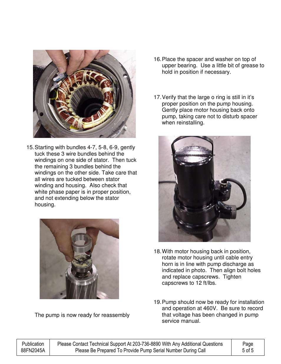 HOMA TP GRP T Motor Voltage Change User Manual | Page 5 / 5