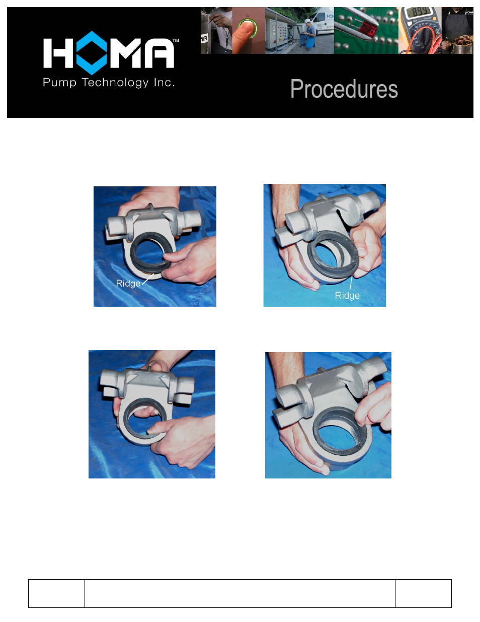 HOMA Installing Profile Seals up to 6 inch User Manual | 1 page