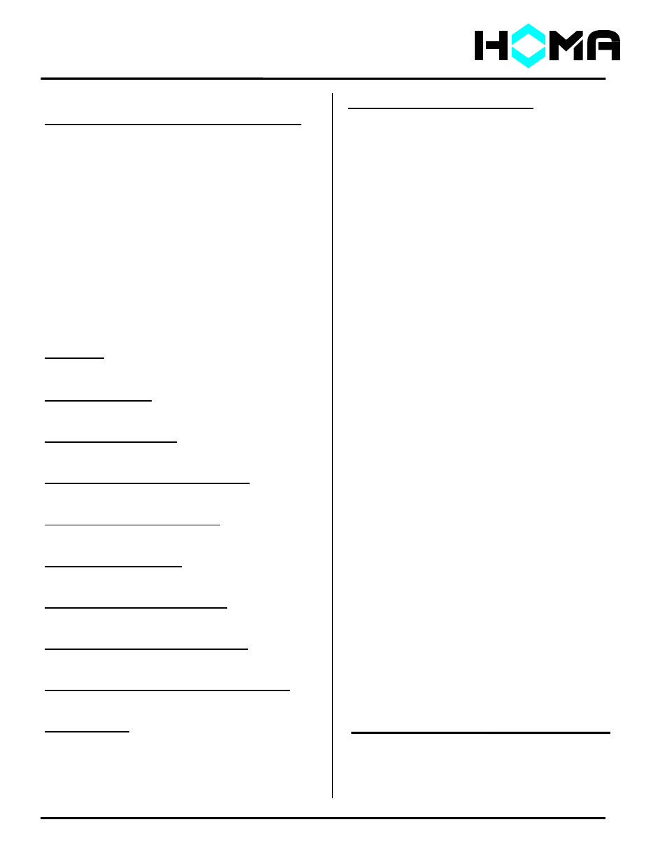Tp series | HOMA TP Series User Manual | Page 6 / 13