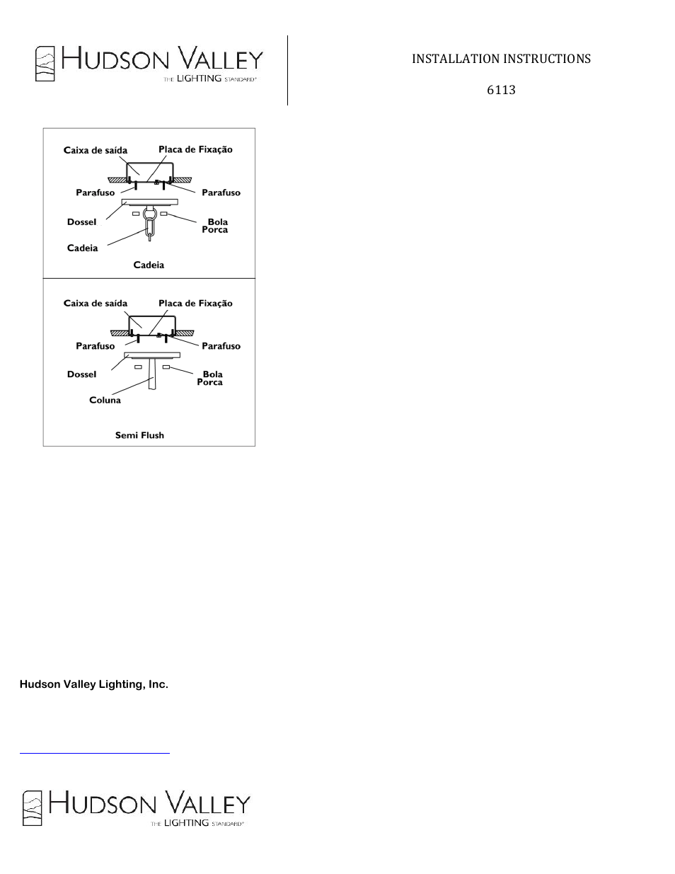Hudson Valley Lighting BASKING RIDGE 6113 User Manual | Page 3 / 4