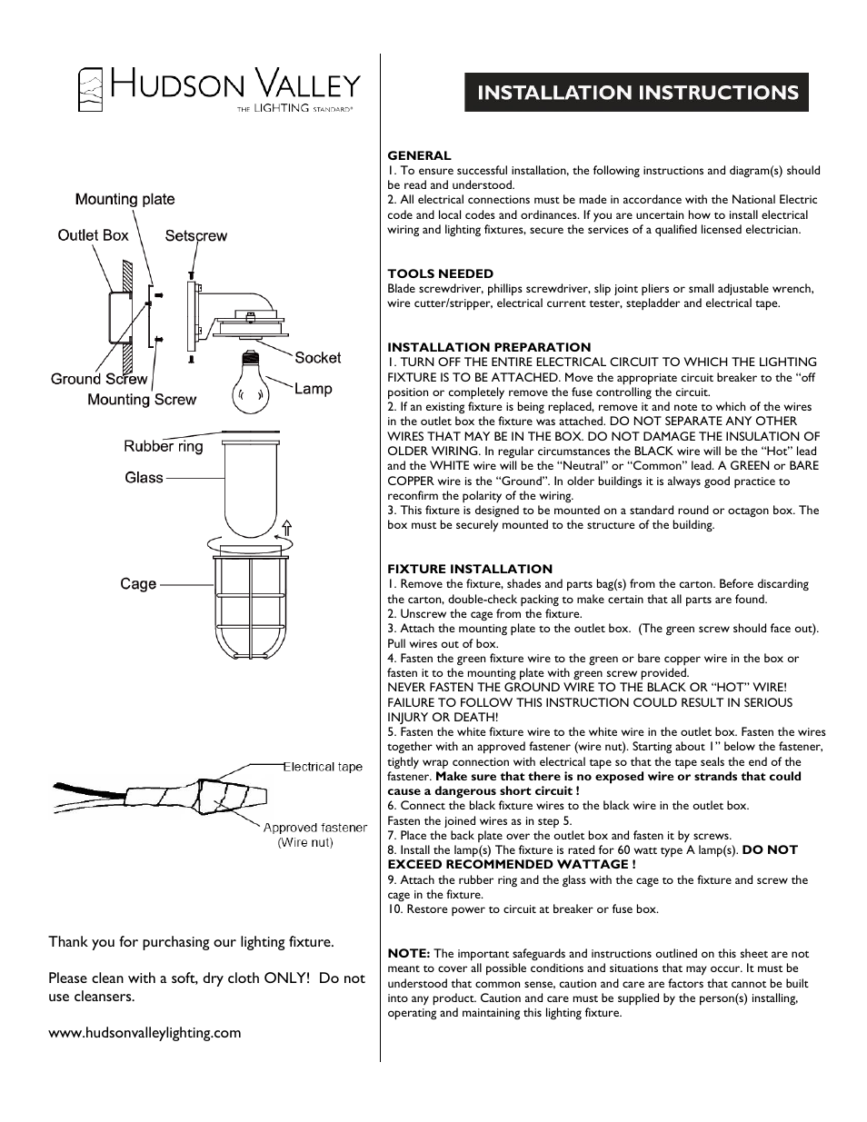 Hudson Valley Lighting CARSON 240 User Manual | 1 page