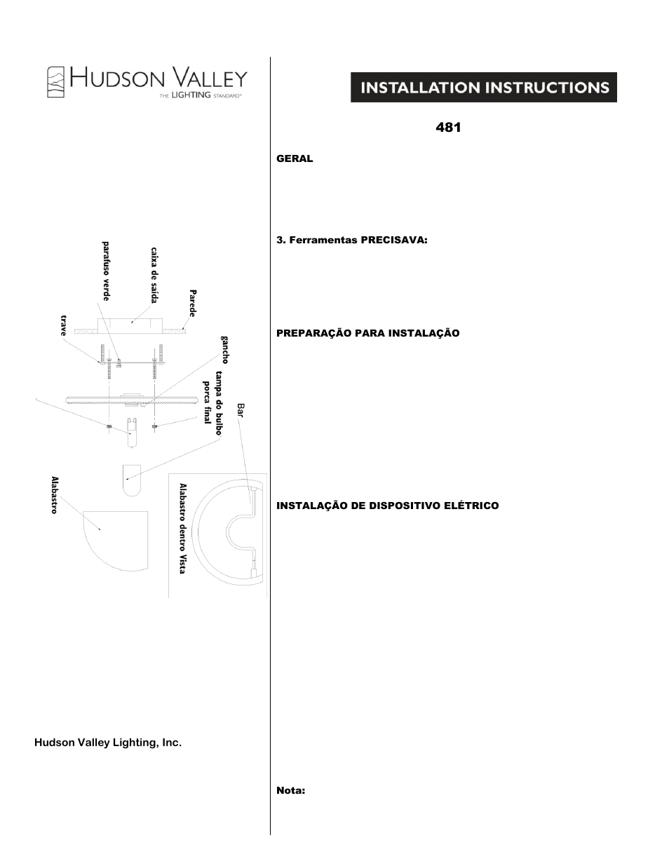 Hudson Valley Lighting DALTON 481 User Manual | Page 2 / 3