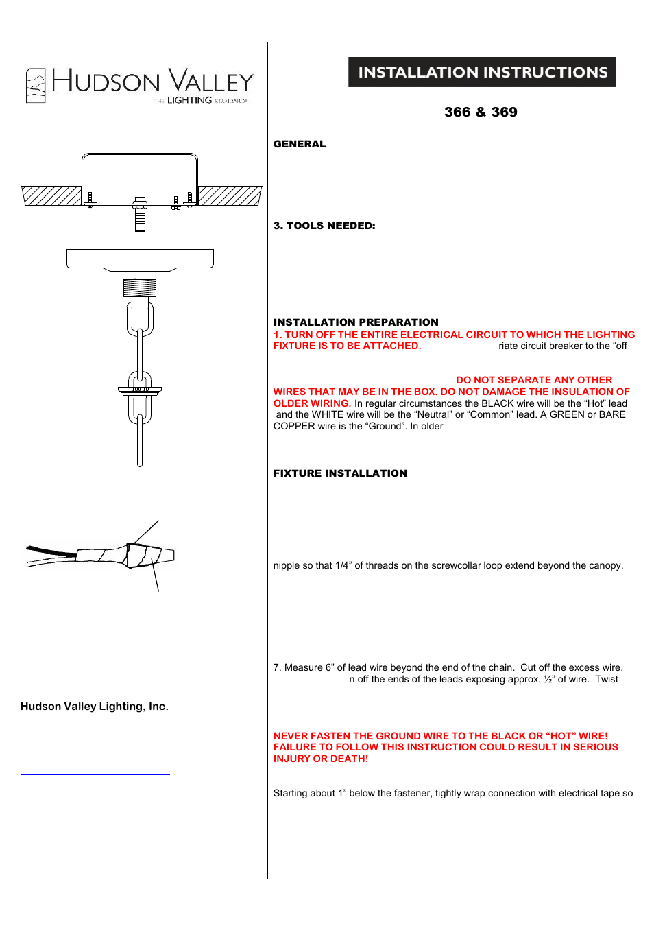 Hudson Valley Lighting DILLION 369 User Manual | 2 pages