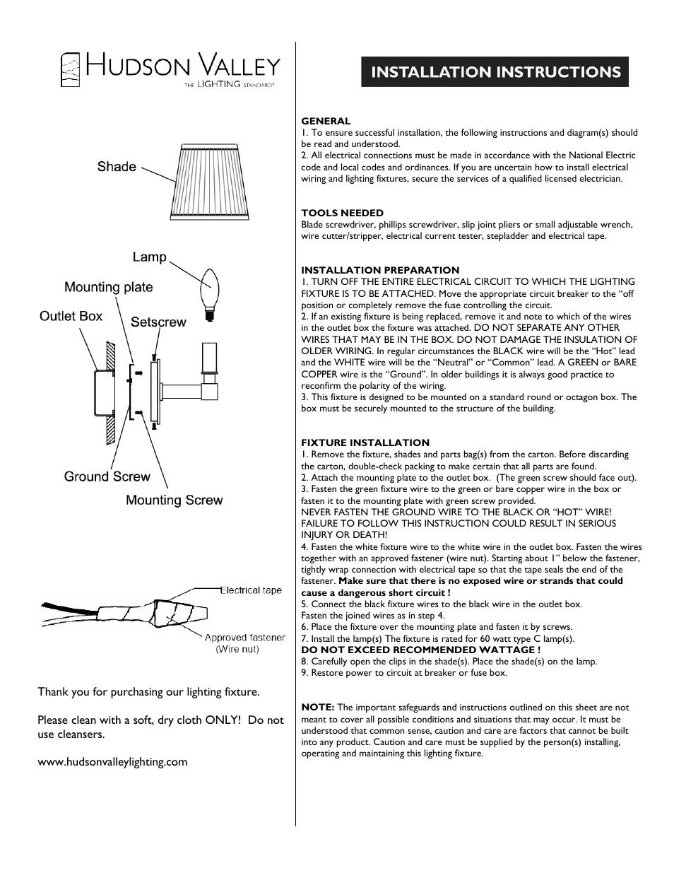 Hudson Valley Lighting DIXON 4041-4043 User Manual | 1 page