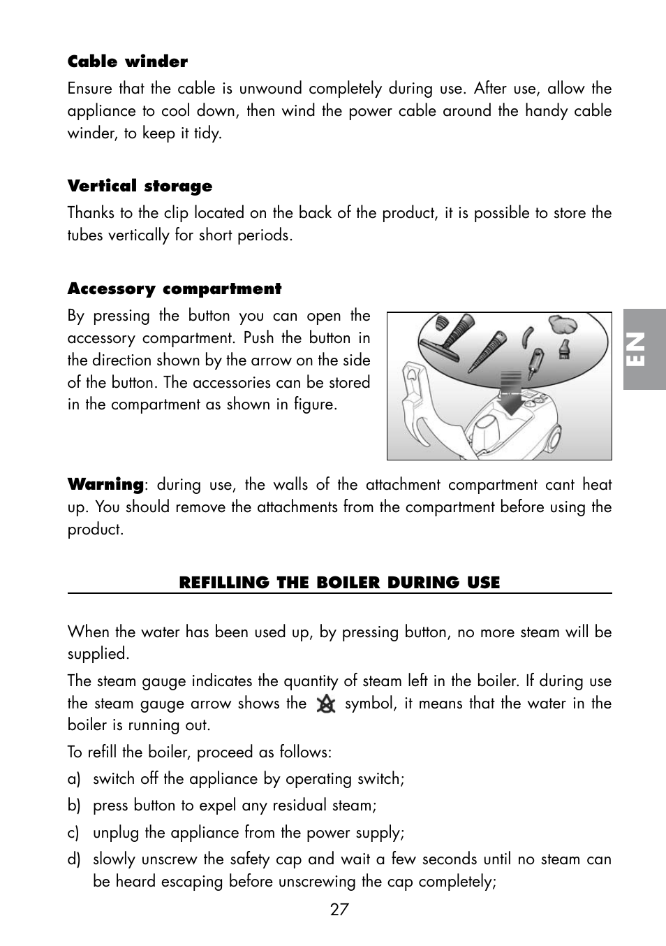 ARIETE Multivapori XL 4214 User Manual | Page 28 / 55