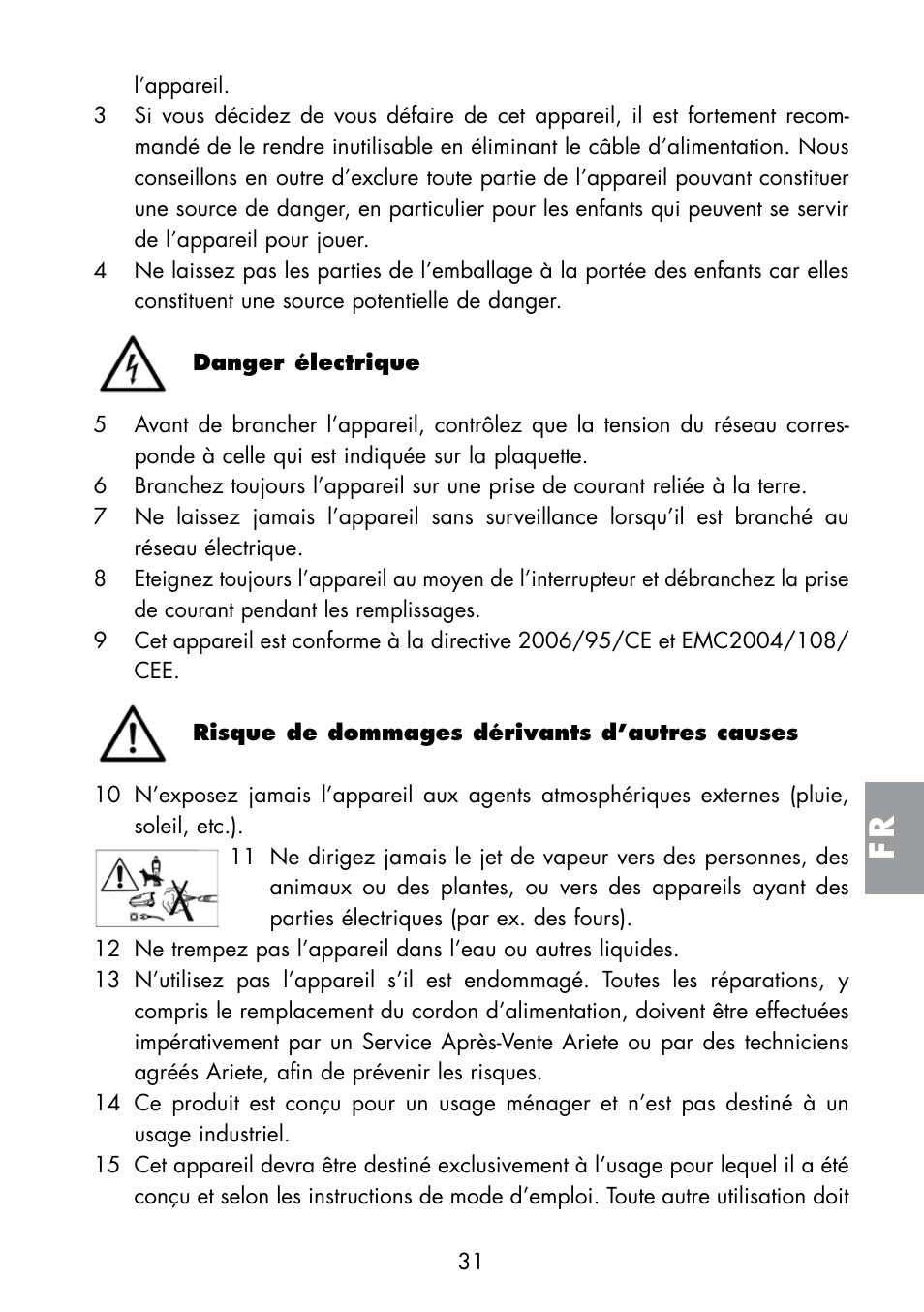 ARIETE Multivapori XL 4214 User Manual | Page 32 / 55