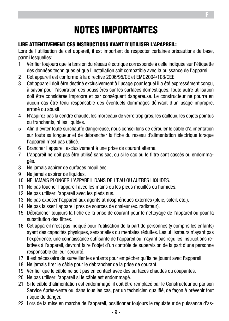 ARIETE Vertigo User Manual | Page 11 / 52
