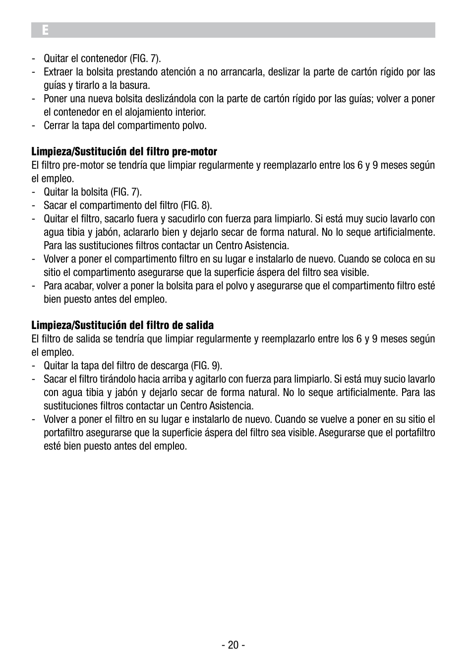 ARIETE Vertigo User Manual | Page 22 / 52