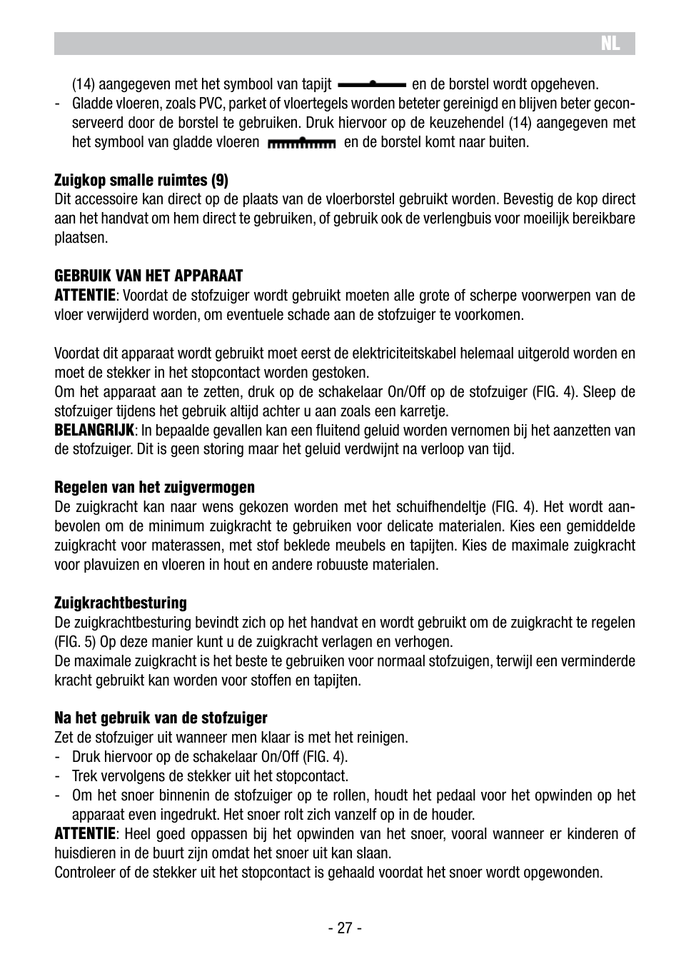 ARIETE Vertigo User Manual | Page 29 / 52