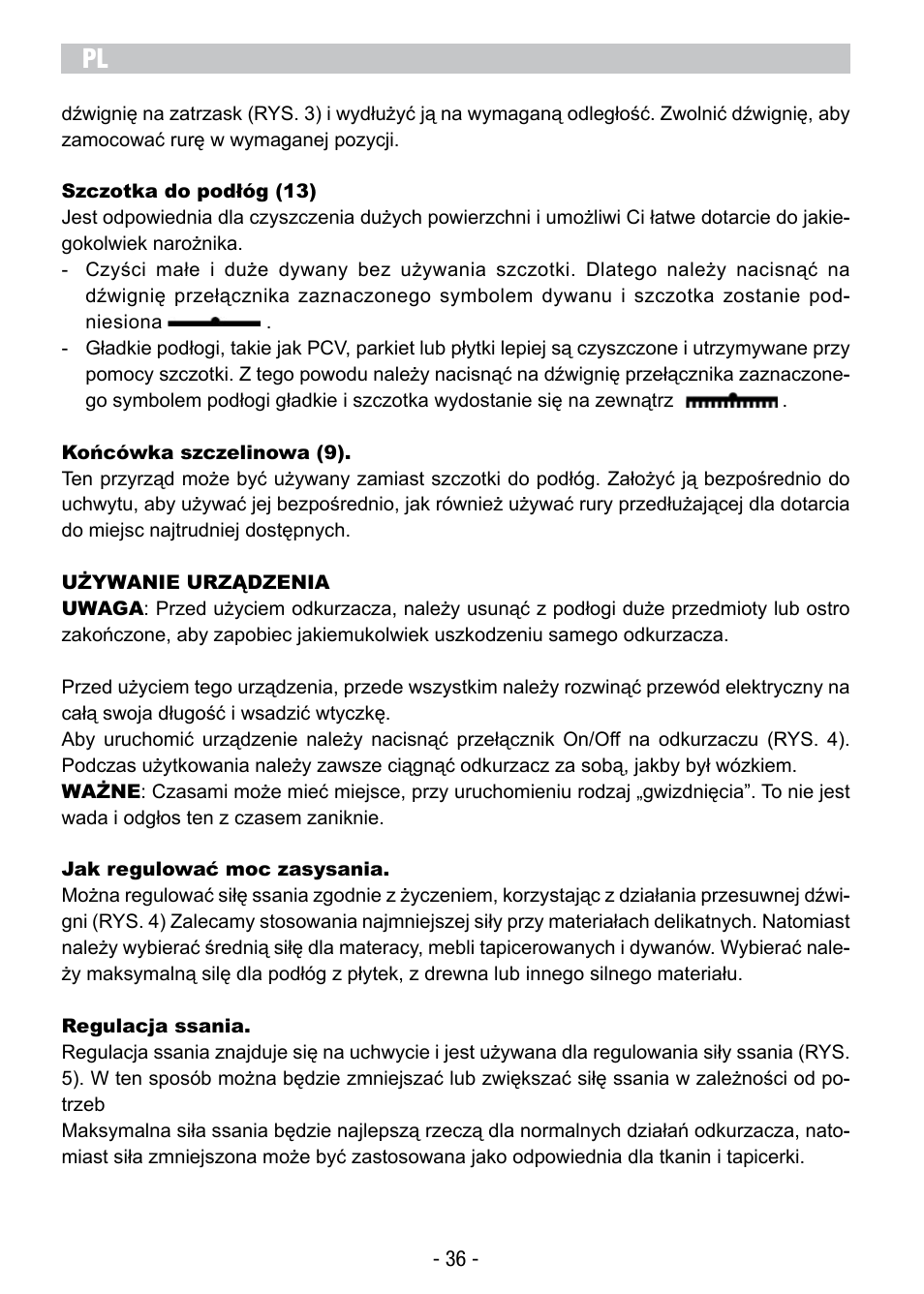 ARIETE Vertigo User Manual | Page 38 / 52