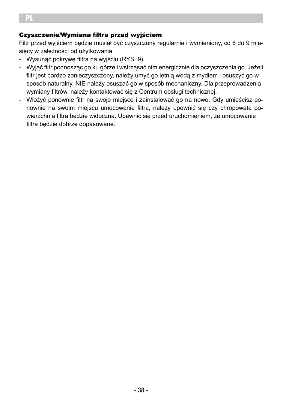 ARIETE Vertigo User Manual | Page 40 / 52