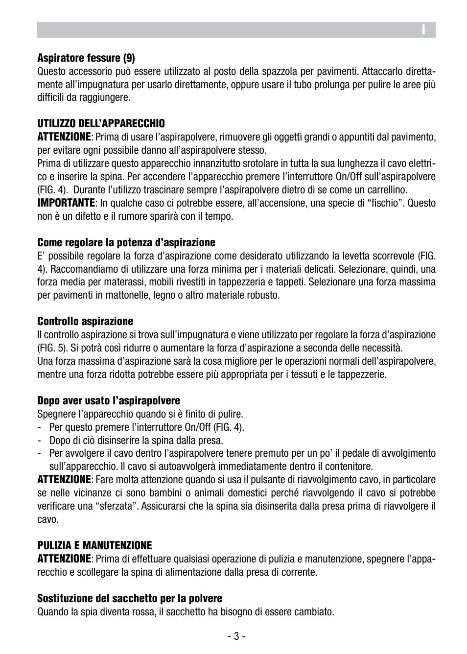 ARIETE Vertigo User Manual | Page 5 / 52
