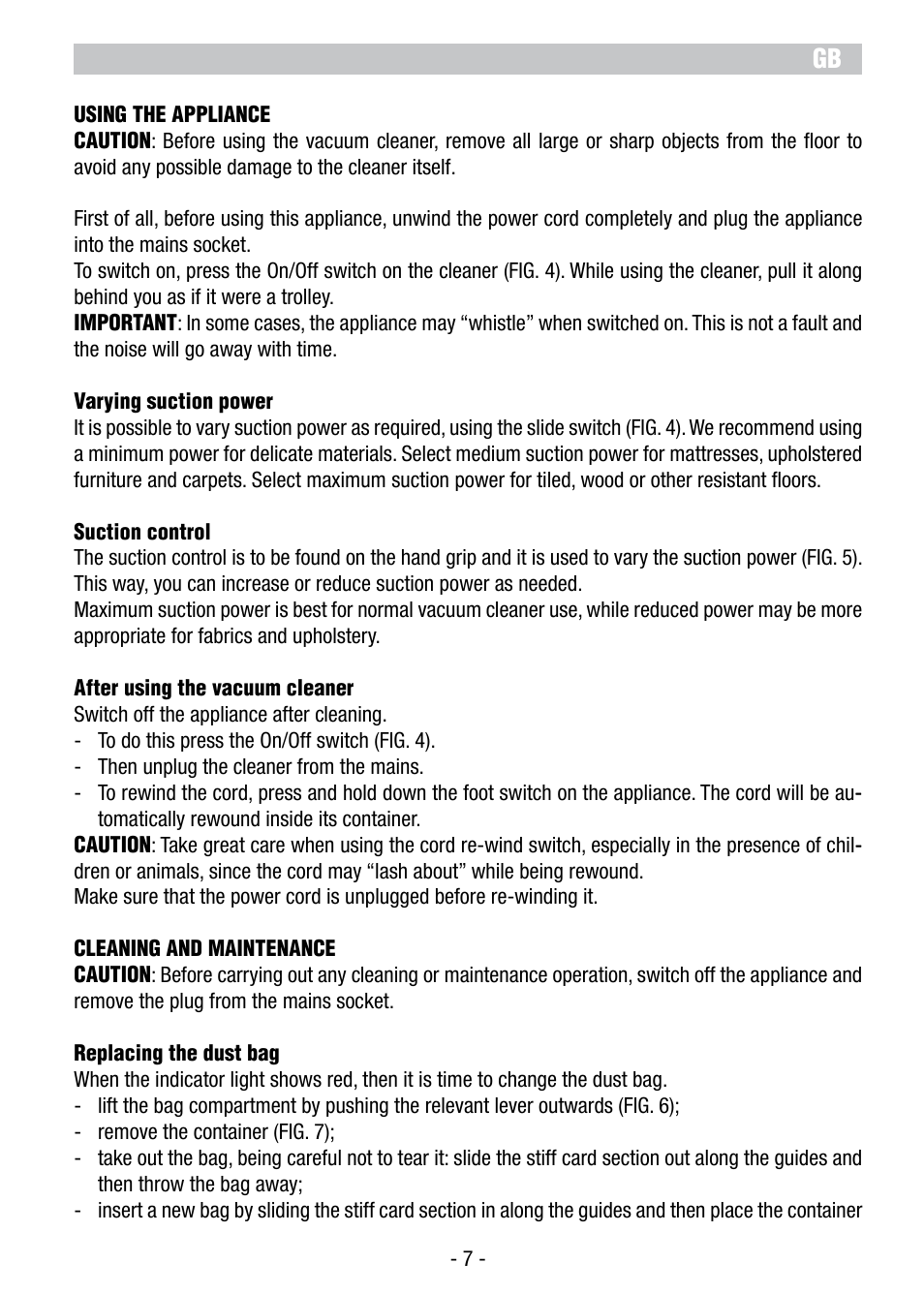 ARIETE Vertigo User Manual | Page 9 / 52