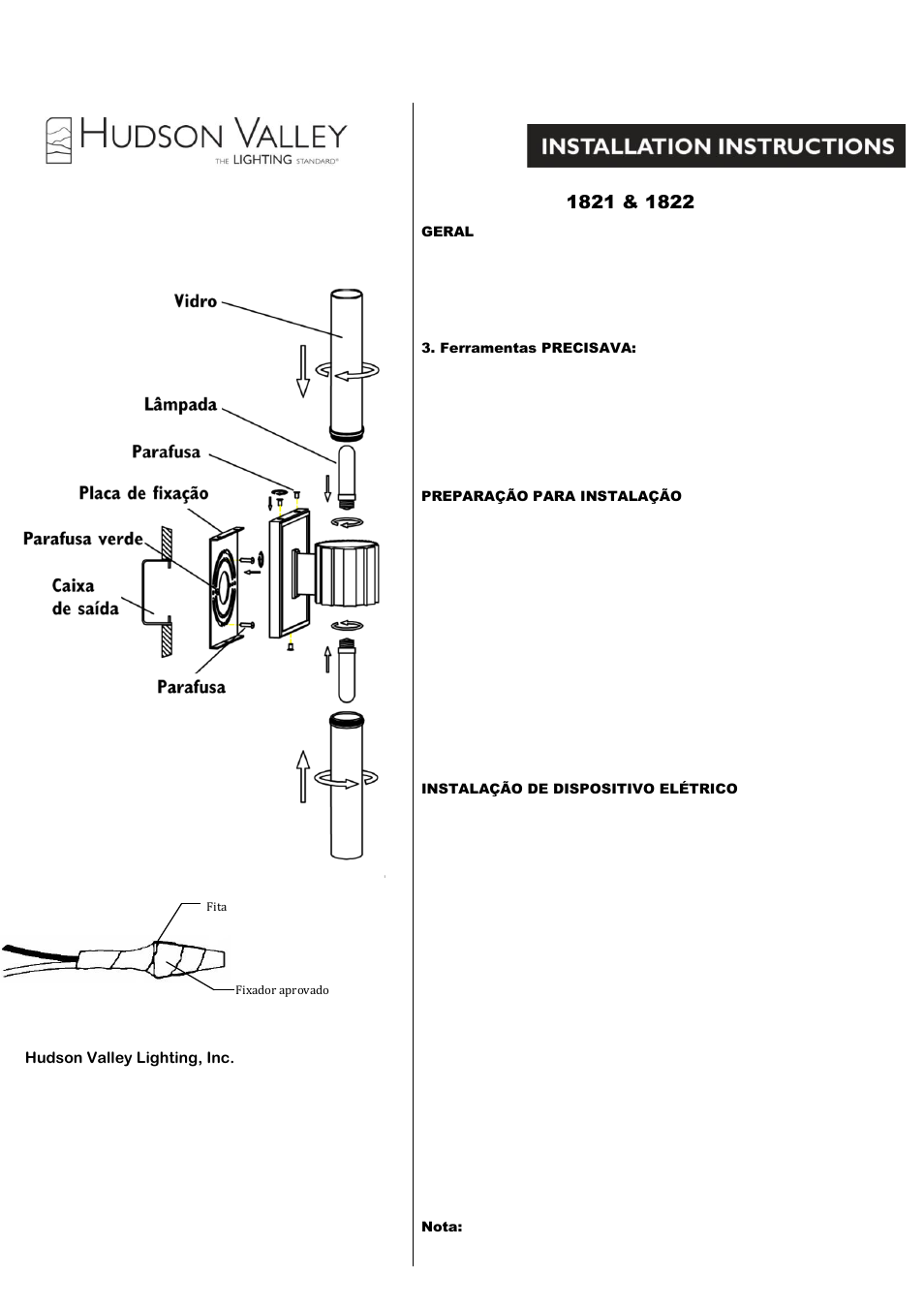 Hudson Valley Lighting FULTON 1822 User Manual | Page 2 / 2