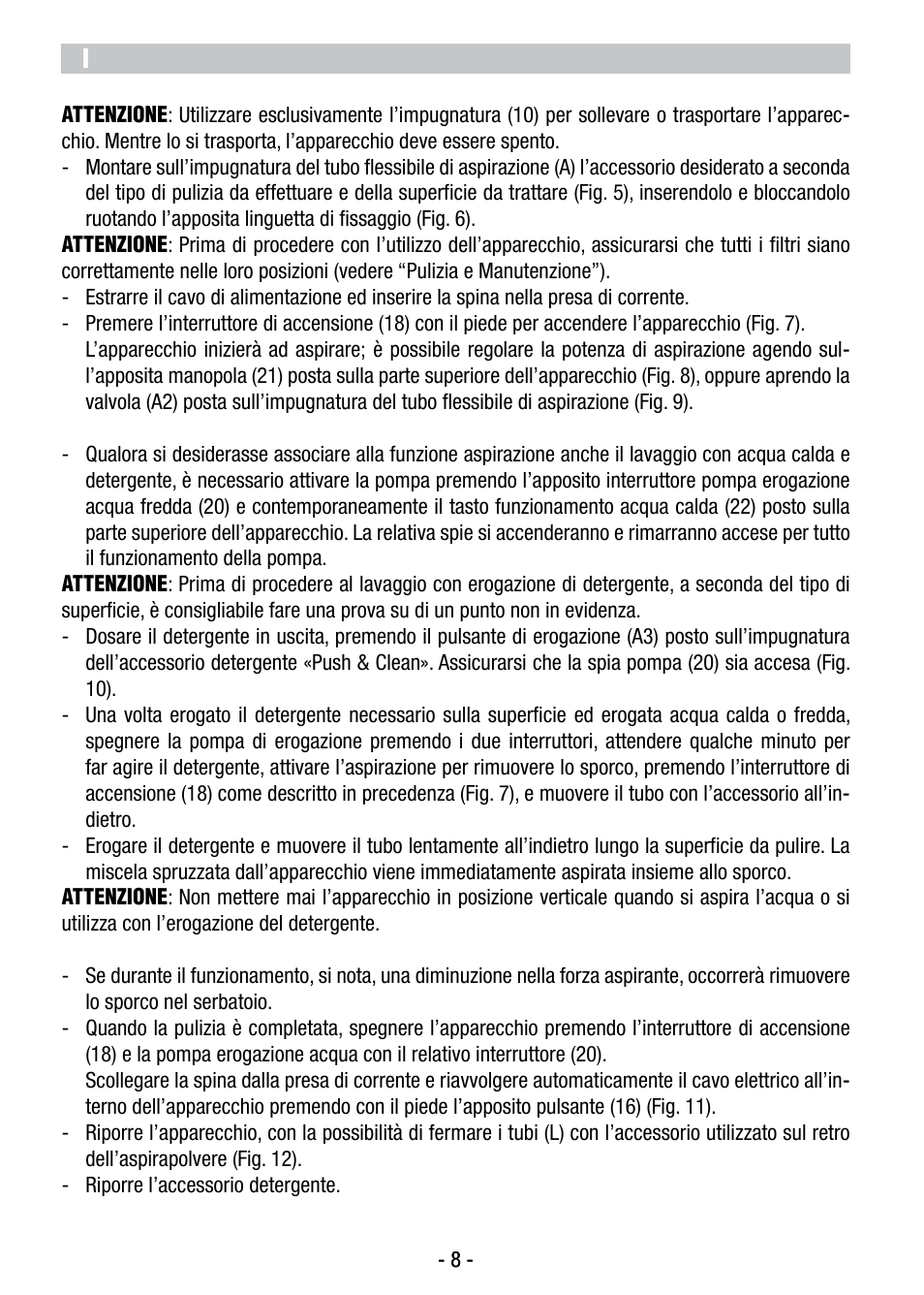 ARIETE Hot Aqua Power 2479 User Manual | Page 10 / 42