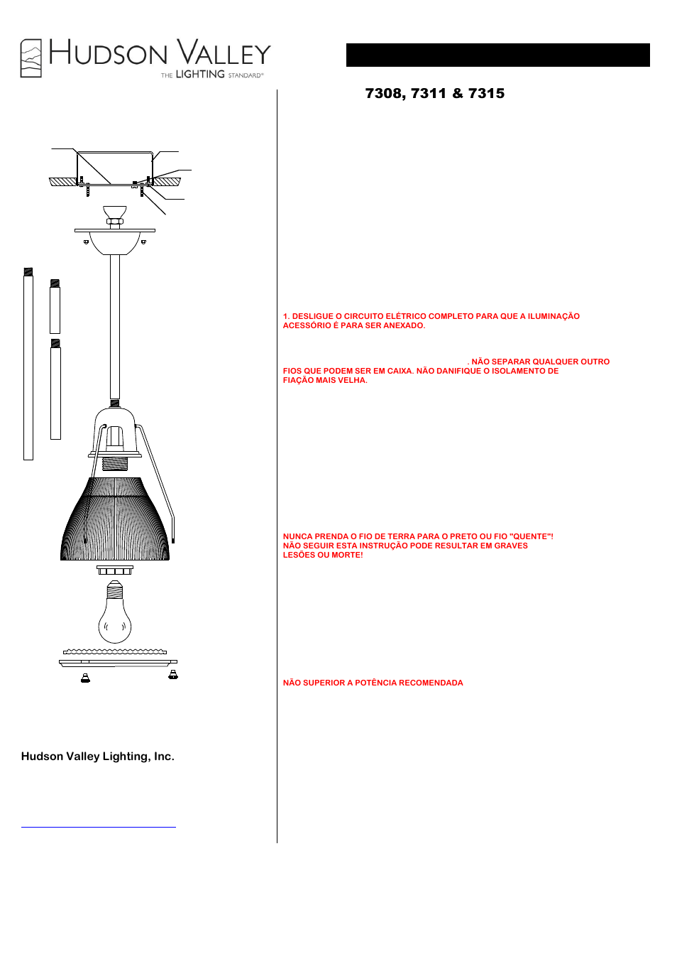 Hudson Valley Lighting HAVERHILL 7311 User Manual | 3 pages