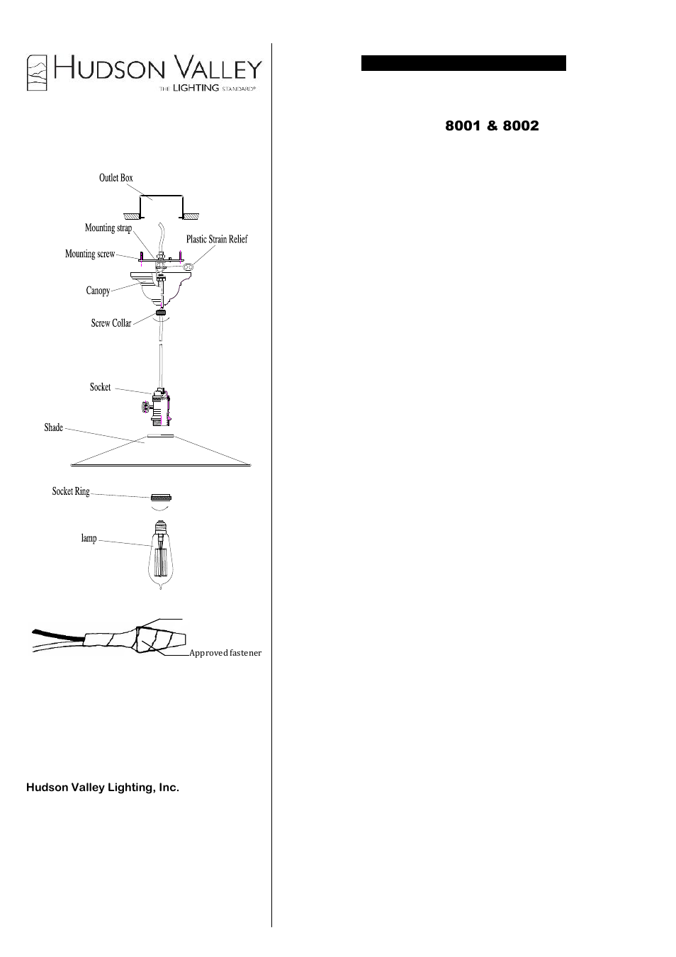 Hudson Valley Lighting HEIRLOOM 8001 User Manual | Page 2 / 2
