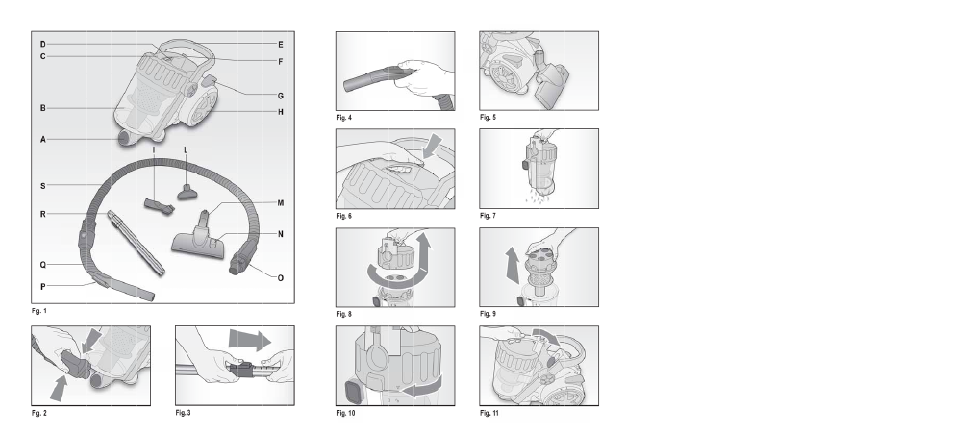 ARIETE Bagless Vacuum Cleaner 2798 User Manual | Page 2 / 50