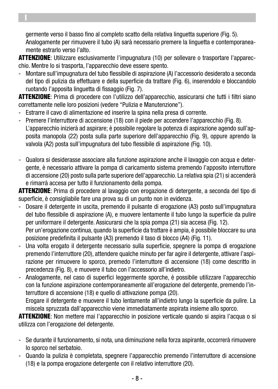 ARIETE Twin Aqua Power  2477 User Manual | Page 10 / 36